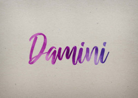Damini Watercolor Name DP