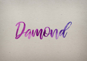 Damond Watercolor Name DP