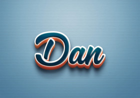 Cursive Name DP: Dan