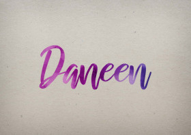 Daneen Watercolor Name DP