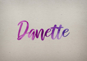 Danette Watercolor Name DP