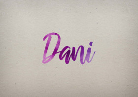Dani Watercolor Name DP