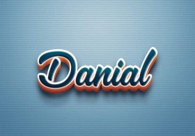 Cursive Name DP: Danial