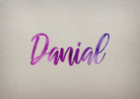 Danial Watercolor Name DP