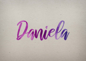 Daniela Watercolor Name DP