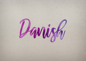 Danish Watercolor Name DP