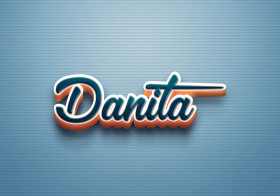 Cursive Name DP: Danita