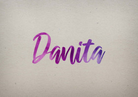 Danita Watercolor Name DP