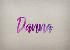 Danna Watercolor Name DP
