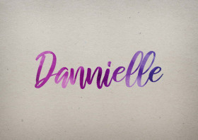Dannielle Watercolor Name DP