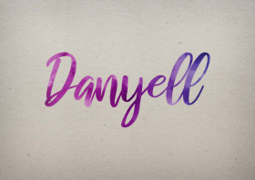 Danyell Watercolor Name DP