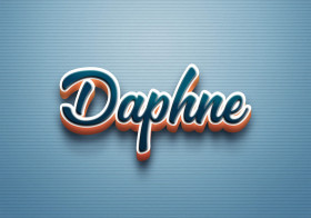 Cursive Name DP: Daphne