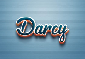 Cursive Name DP: Darcy