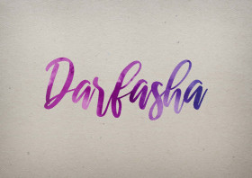 Darfasha Watercolor Name DP