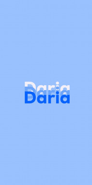 Name DP: Daria