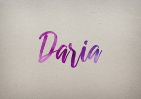 Daria Watercolor Name DP