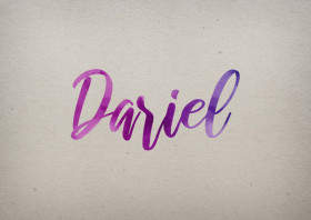 Dariel Watercolor Name DP