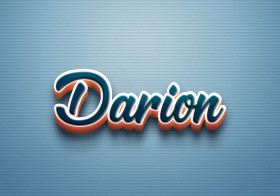 Cursive Name DP: Darion