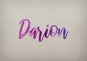 Darion Watercolor Name DP