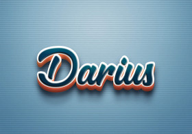 Cursive Name DP: Darius