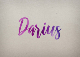 Darius Watercolor Name DP