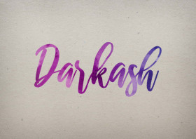 Darkash Watercolor Name DP