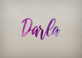 Darla Watercolor Name DP