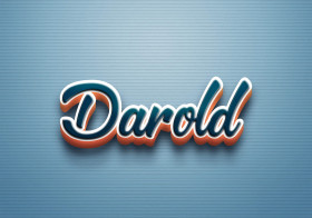 Cursive Name DP: Darold