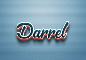 Cursive Name DP: Darrel