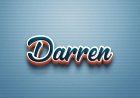 Cursive Name DP: Darren