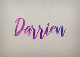 Darrien Watercolor Name DP