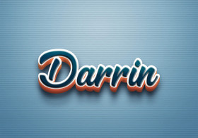 Cursive Name DP: Darrin