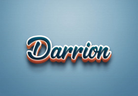 Cursive Name DP: Darrion