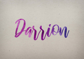 Darrion Watercolor Name DP
