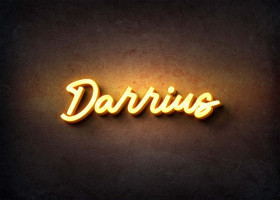 Glow Name Profile Picture for Darrius