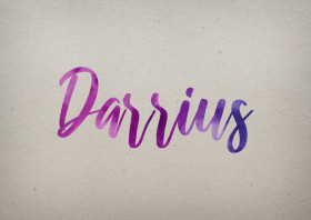 Darrius Watercolor Name DP