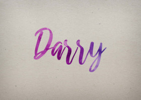 Darry Watercolor Name DP