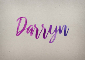 Darryn Watercolor Name DP
