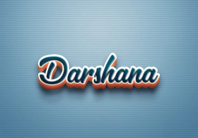 Cursive Name DP: Darshana