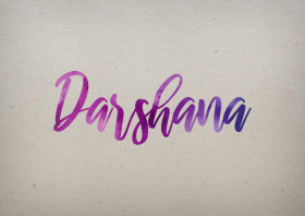 Darshana Watercolor Name DP