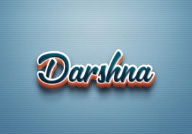 Cursive Name DP: Darshna