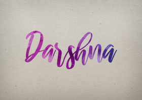 Darshna Watercolor Name DP