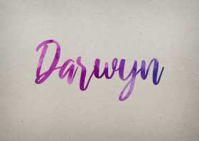 Darwyn Watercolor Name DP