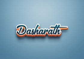 Cursive Name DP: Dasharath