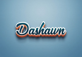 Cursive Name DP: Dashawn