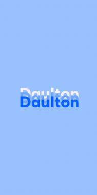 Name DP: Daulton