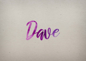 Dave Watercolor Name DP