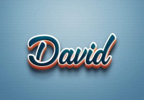 Cursive Name DP: David