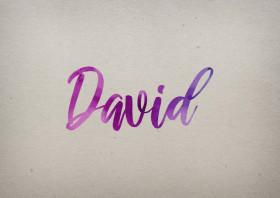 David Watercolor Name DP