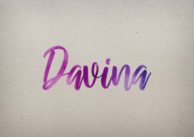 Davina Watercolor Name DP